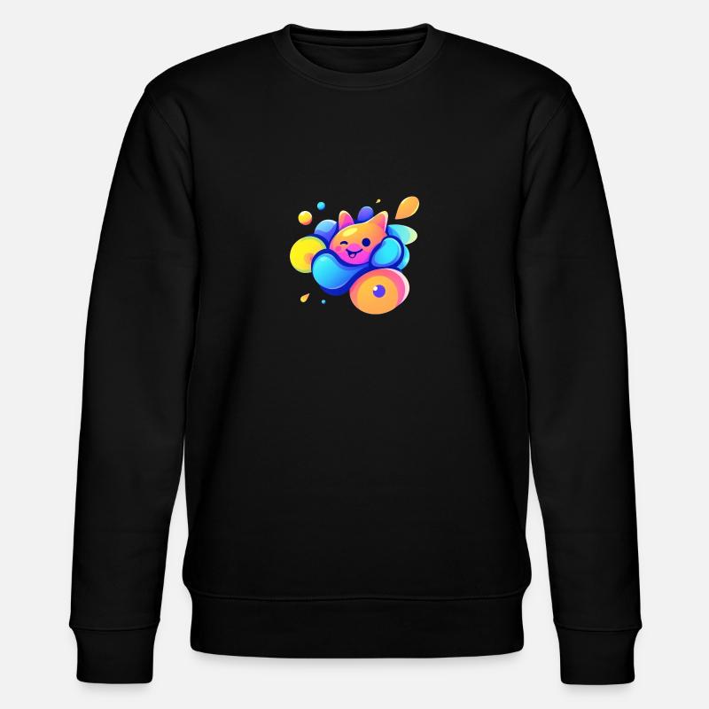Happy - Stanley/Stella Unisex Bio-Sweatshirt CHANGER  - Schwarz