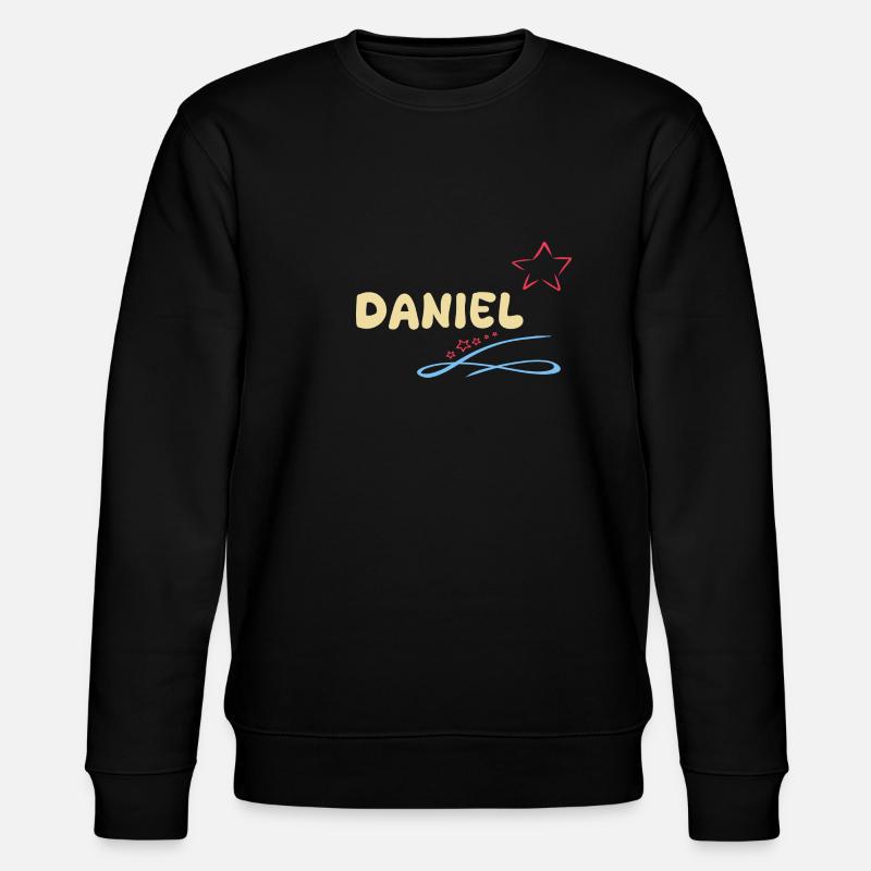 Daniel als Geschenk - Stanley/Stella Unisex Bio-Sweatshirt CHANGER  - Schwarz