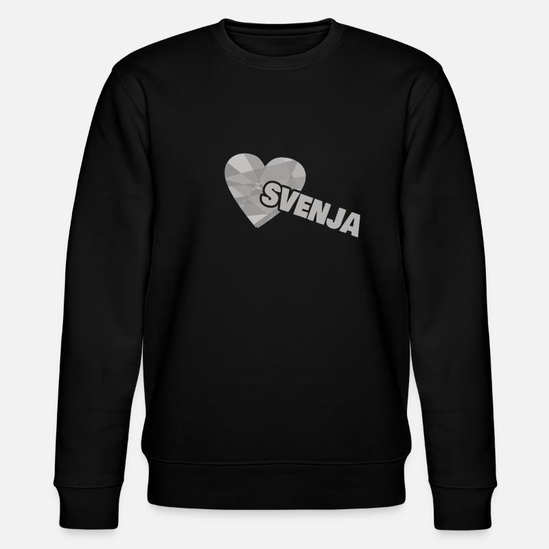 Gift for Svenja - Stanley/Stella CHANGER Unisex Organic Sweatshirt - black