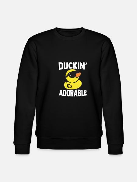 Duckin' Yndig Gul And Gummi And Gave - Stanley/Stella økologisk unisex-sweatshirt CHANGER - sort
