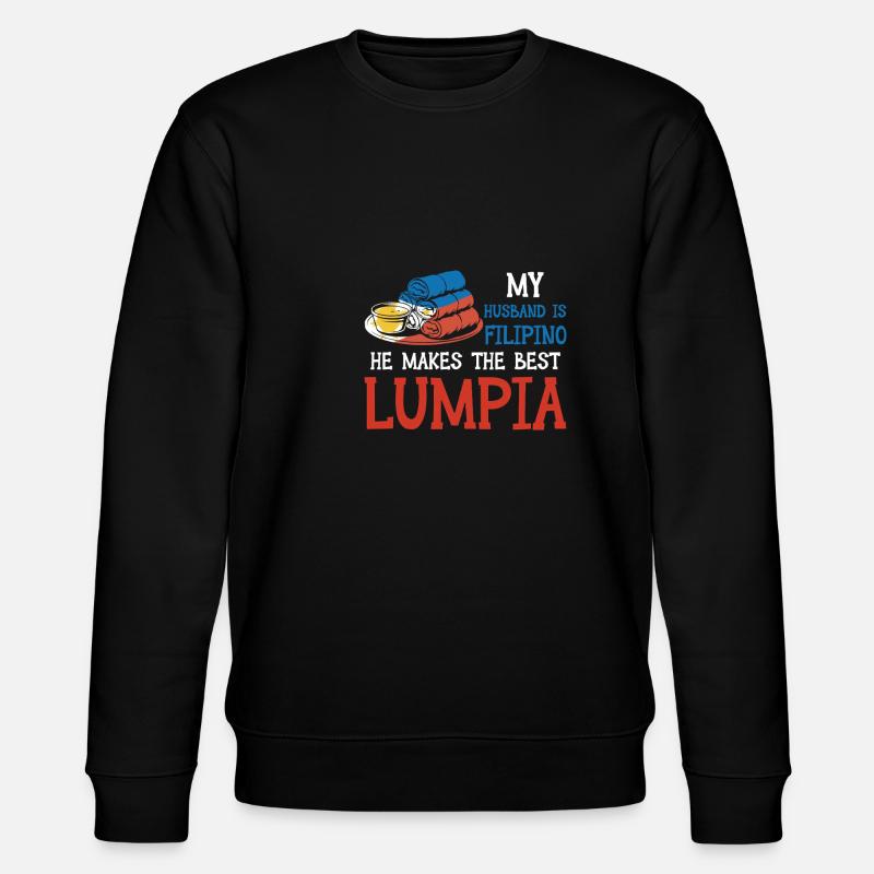 Spring Rolls Husband Lumpia - Stanley/Stella CHANGER Unisex Organic Sweatshirt - black