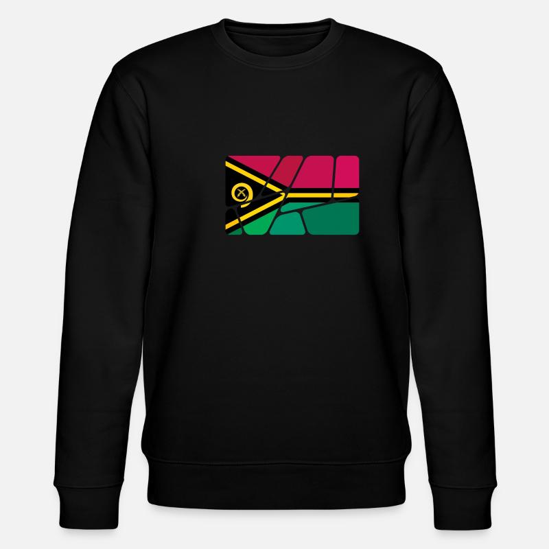 Vanuatu als Vanuatu - Stanley/Stella Unisex Bio-Sweatshirt CHANGER  - Schwarz