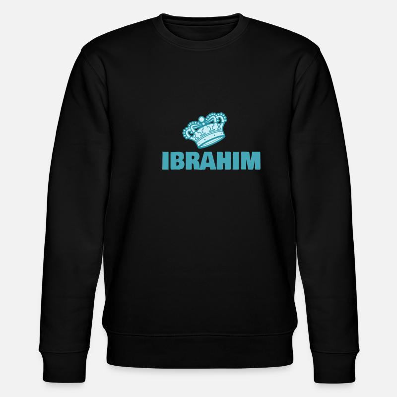 First name Ibrahim - Stanley/Stella CHANGER Unisex Organic Sweatshirt - black