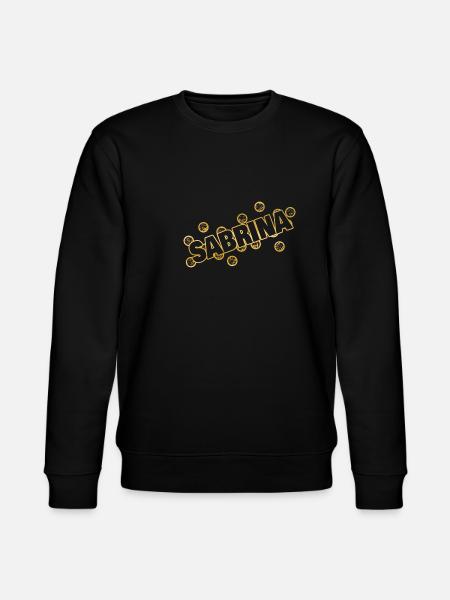 Sabrina als Name - Stanley/Stella Unisex Bio-Sweatshirt CHANGER - Schwarz