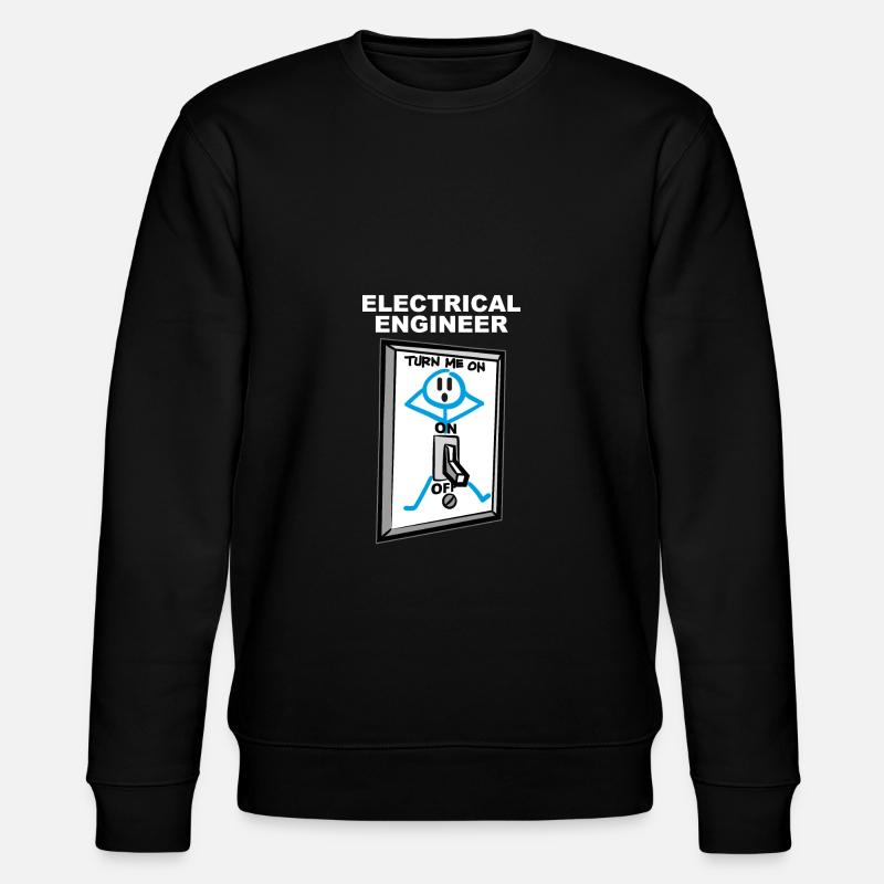 Electrical Engineer Humor - Stanley/Stella CHANGER Unisex Organic Sweatshirt - black