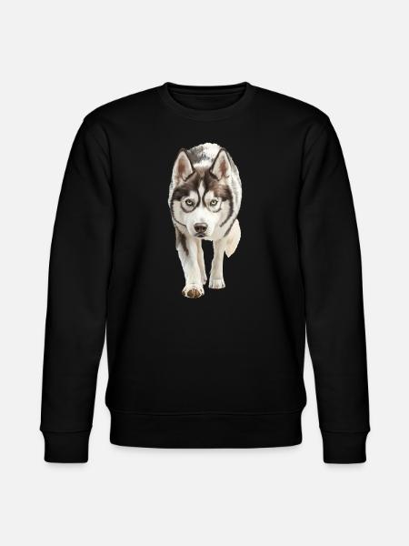 Sibirischer Husky - Stanley/Stella Unisex Bio-Sweatshirt CHANGER - Schwarz