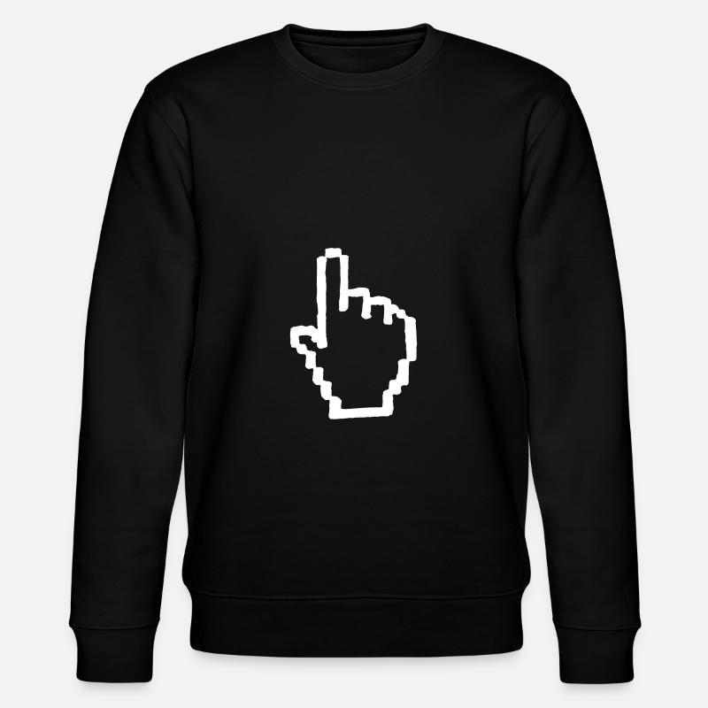 Computer Icon Maus - Stanley/Stella Unisex Bio-Sweatshirt CHANGER  - Schwarz