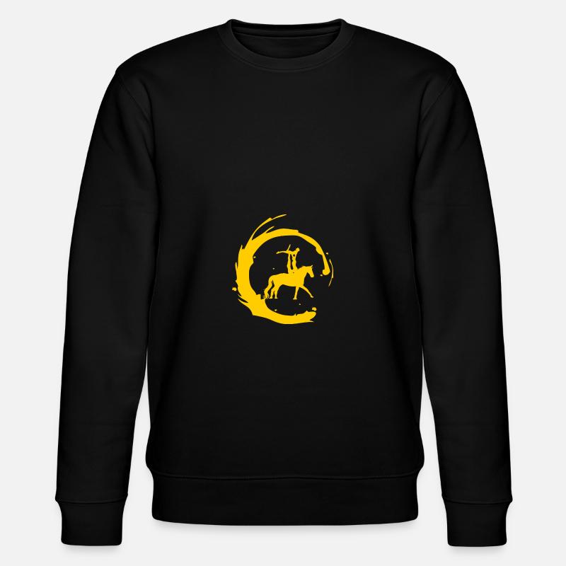 Voltigieren Pferd - Stanley/Stella Unisex Bio-Sweatshirt CHANGER  - Schwarz