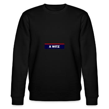 Polizei Spruch Dialekt Witz - Stanley/Stella Unisex Bio-Sweatshirt CHANGER  - Schwarz - Vorne - Nik (191cm) & Marisol (170cm)