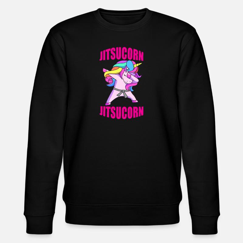 Jiu Jitsu Selbstverteidigung - Stanley/Stella Unisex Bio-Sweatshirt CHANGER  - Schwarz