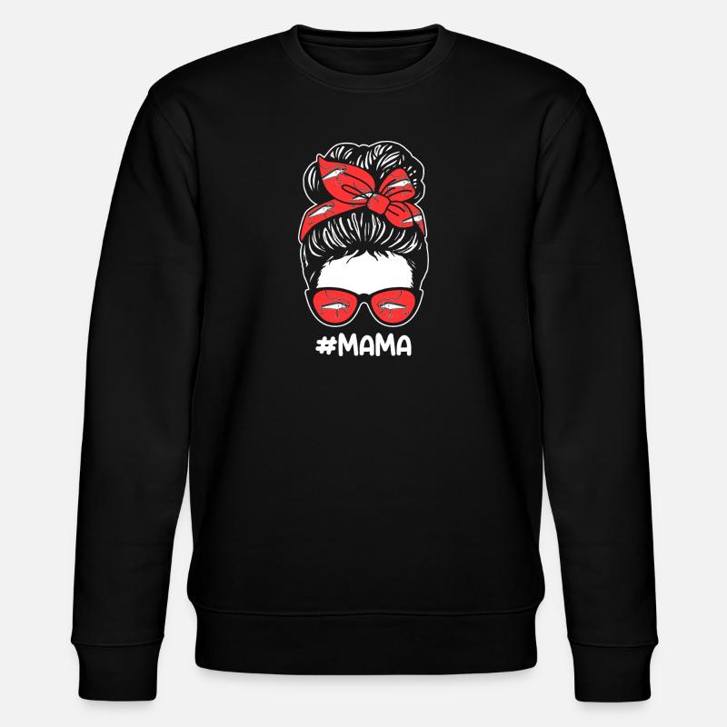 Pêcheur Maman Mère Pêche - Sweat bio CHANGER Stanley/Stella Unisexe - noir