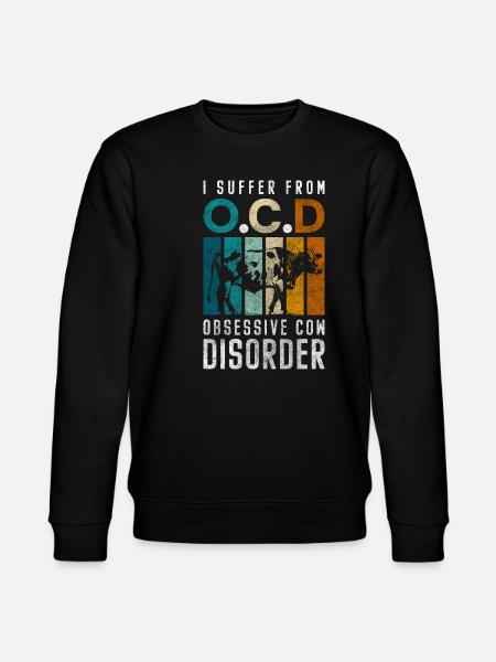Ko Dyr Ko Pletter Græsningsdyr - Stanley/Stella økologisk unisex-sweatshirt CHANGER  - sort