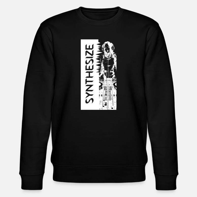 Synth White - Stanley/Stella Unisex Bio-Sweatshirt CHANGER  - Schwarz