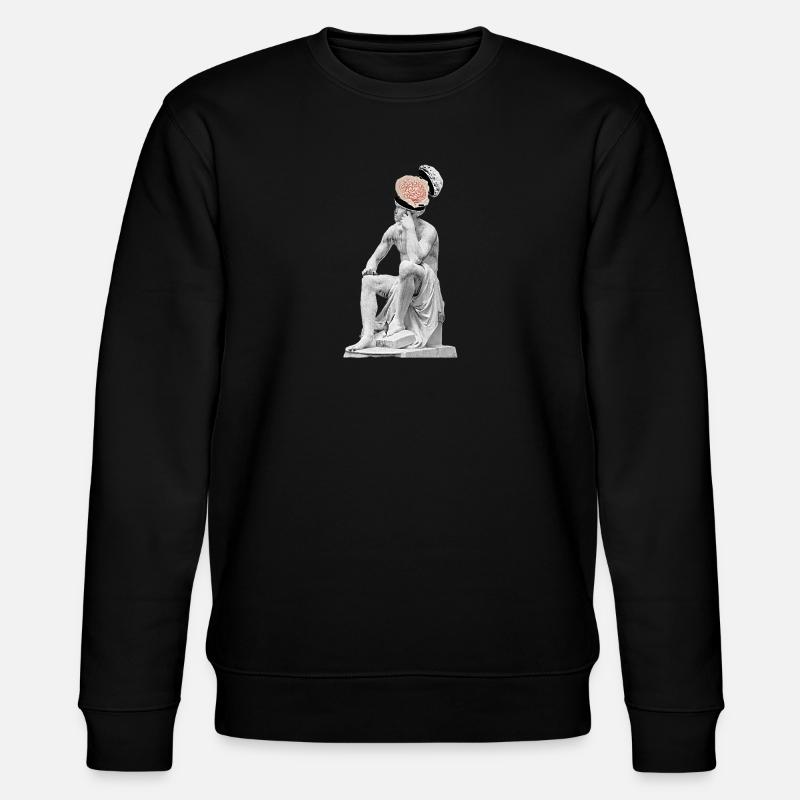 Gedanken Skulptur  - Stanley/Stella Unisex Bio-Sweatshirt CHANGER  - Schwarz