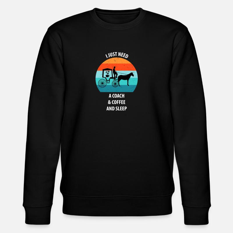 Cocher Calèche Calèche Café - Sweat bio CHANGER Stanley/Stella Unisexe - noir