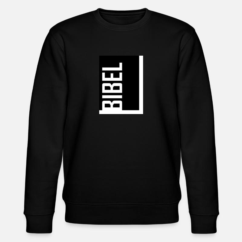 BIBEL - Stanley/Stella Unisex Bio-Sweatshirt CHANGER  - Schwarz