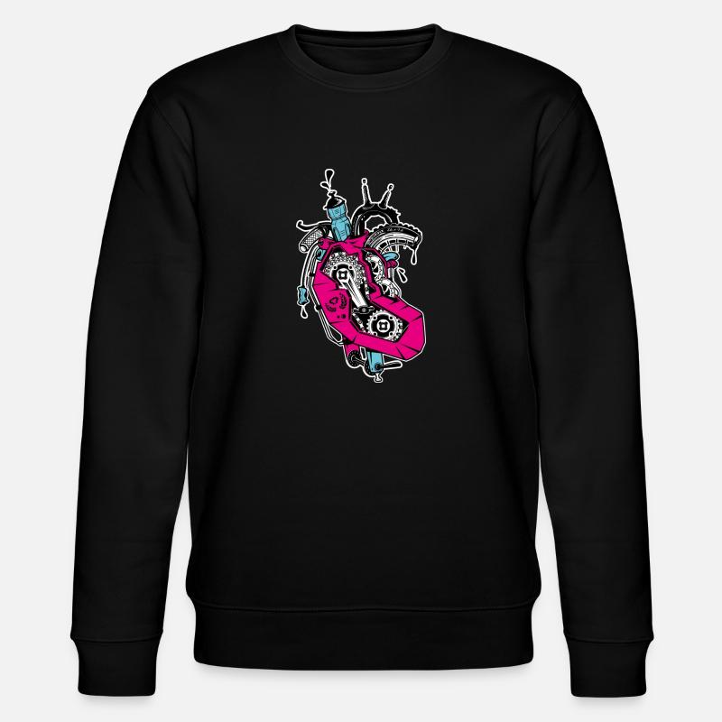 coeur de roue - Sweat bio CHANGER Stanley/Stella Unisexe - noir