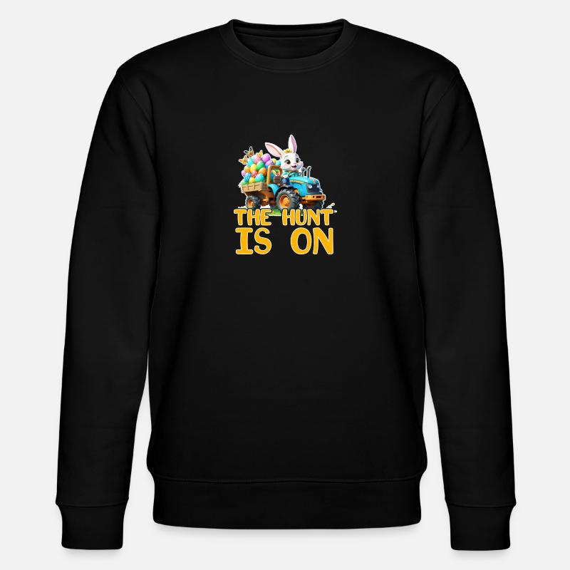 Die Jagd hat begonnen - Stanley/Stella Unisex Bio-Sweatshirt CHANGER  - Schwarz