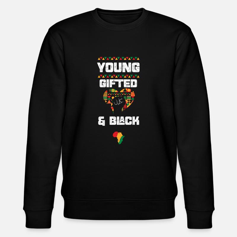 Jeunes surdoués et noirs - Sweat bio CHANGER Stanley/Stella Unisexe - noir