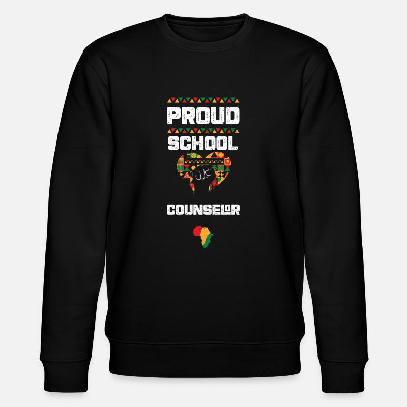 Proud School Counselor - Stanley/Stella Unisex Bio-Sweatshirt CHANGER  - Schwarz