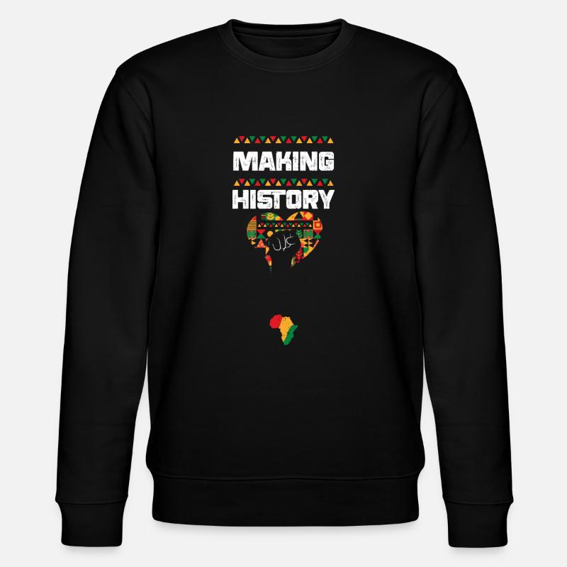 Making History - Stanley/Stella Unisex Bio-Sweatshirt CHANGER  - Schwarz