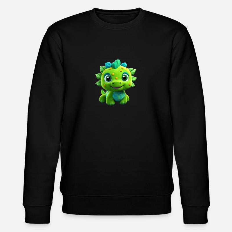 Tinysaure - Stanley/Stella Unisex Bio-Sweatshirt CHANGER  - Schwarz