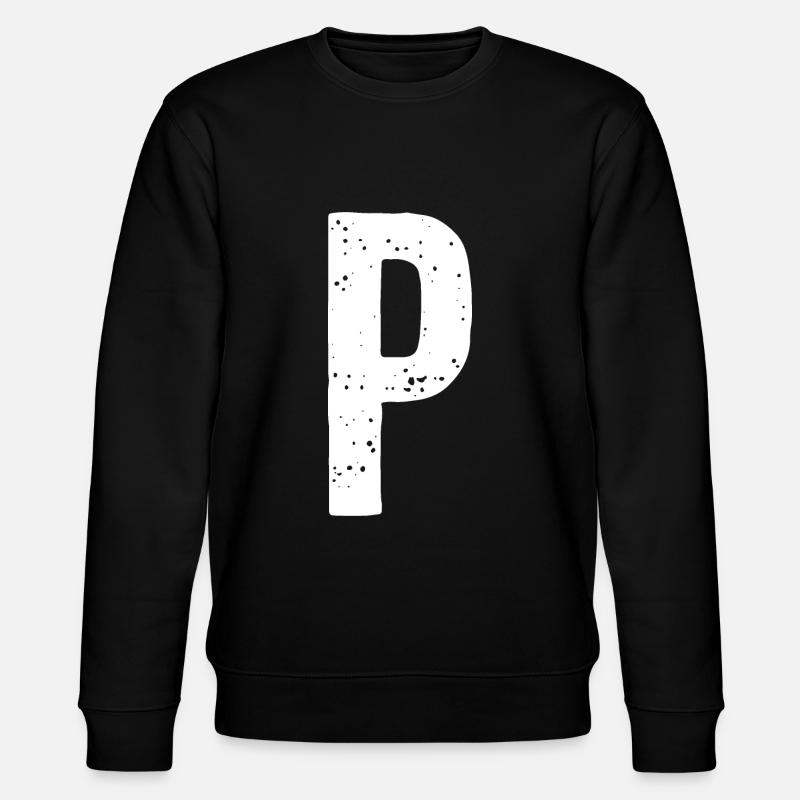 Lettre P - Sweat bio CHANGER Stanley/Stella Unisexe - noir