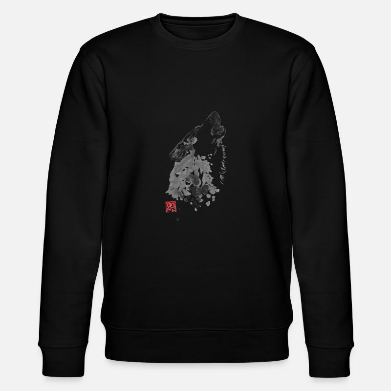 Wolf - Stanley/Stella Unisex Bio-Sweatshirt CHANGER  - Schwarz