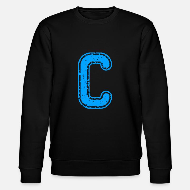 Letter C - Stanley/Stella CHANGER Unisex Organic Sweatshirt - black