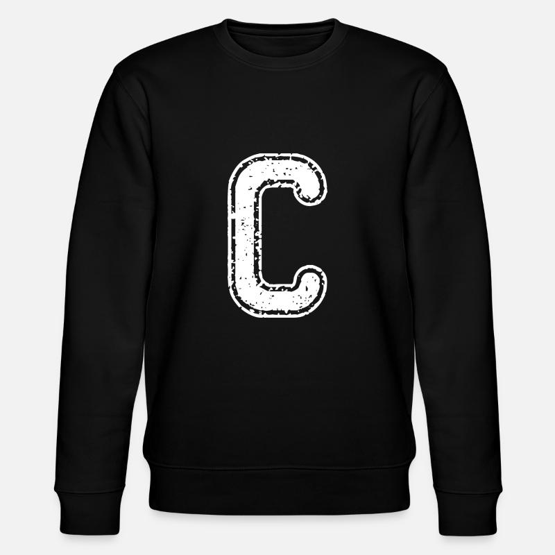Letter C - Stanley/Stella CHANGER Unisex Organic Sweatshirt - black