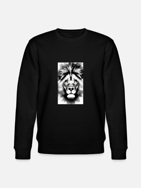 Lion Black and White - Stanley/Stella CHANGER Unisex Organic Sweatshirt - black