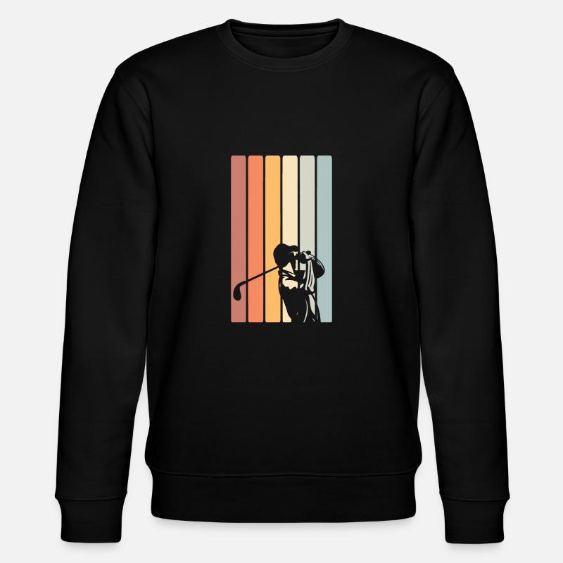 Golf Golfer - Stanley/Stella Unisex Bio-Sweatshirt CHANGER  - Schwarz