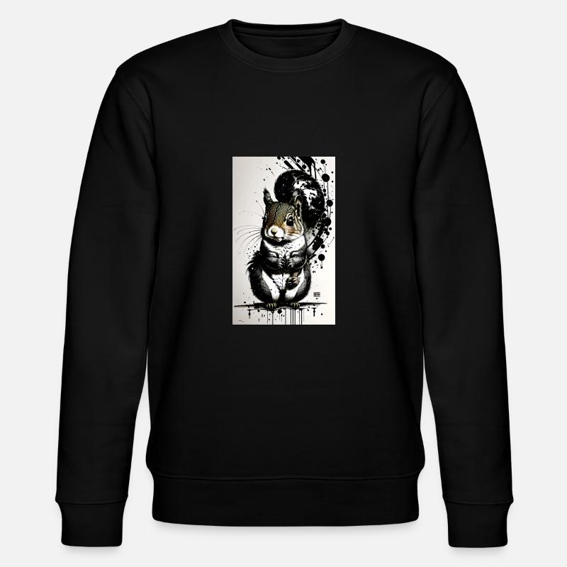 Écureuil mignon - Sweat bio CHANGER Stanley/Stella Unisexe - noir