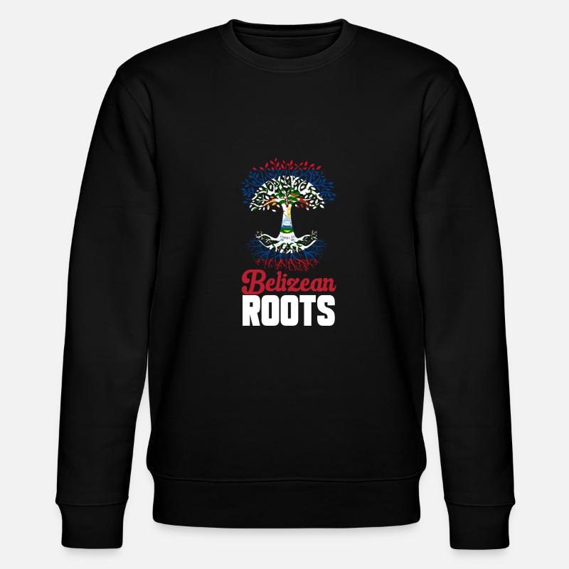 Belize Flag Belizean - Stanley/Stella CHANGER Unisex Organic Sweatshirt - black