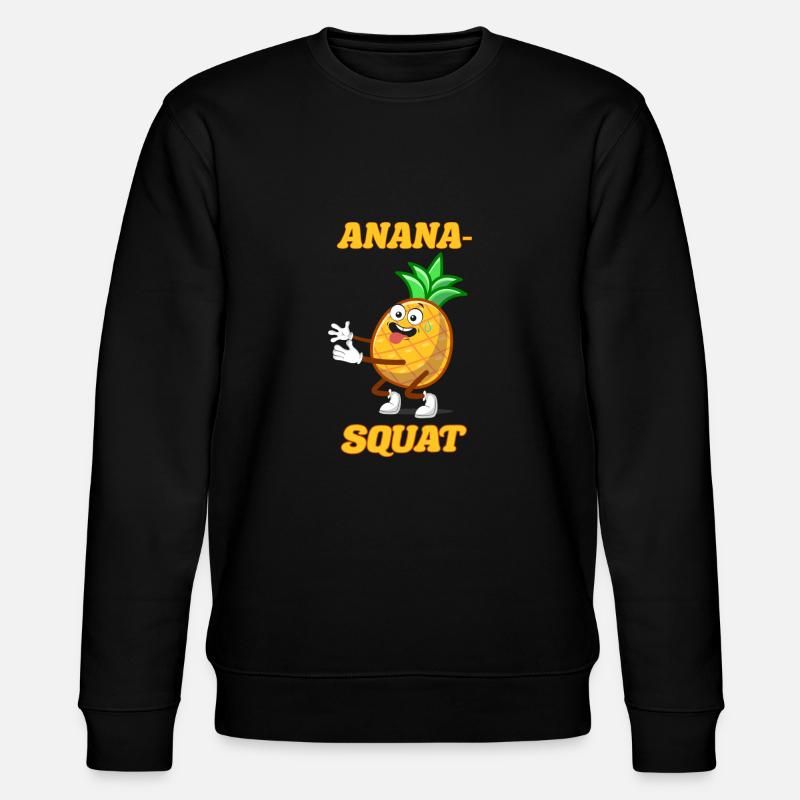 Ananas-Squat - Sweat bio CHANGER Stanley/Stella Unisexe - noir