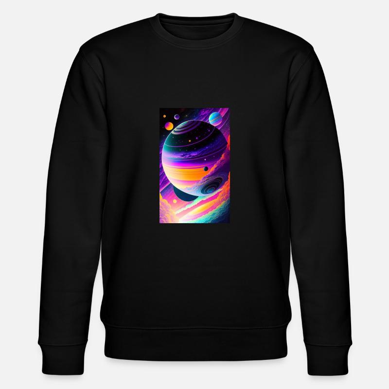 Solar System | Planets | Space | Star - Stanley/Stella CHANGER Unisex Organic Sweatshirt - black