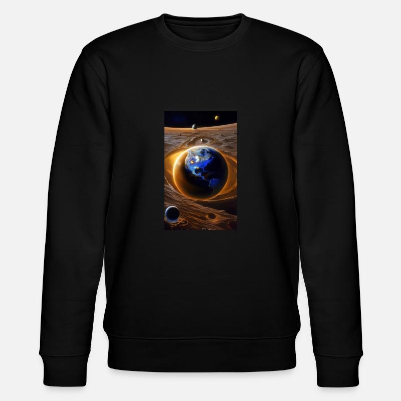 Solar System | Planets | Space | Star - Stanley/Stella CHANGER Unisex Organic Sweatshirt - black
