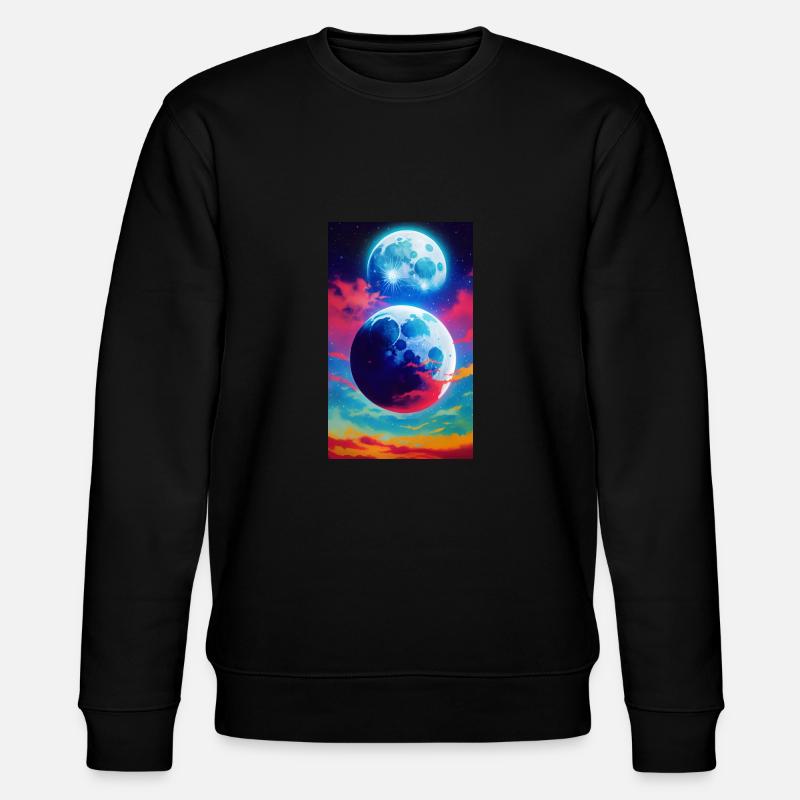 Solar System | Planets | Space | Star - Stanley/Stella CHANGER Unisex Organic Sweatshirt - black