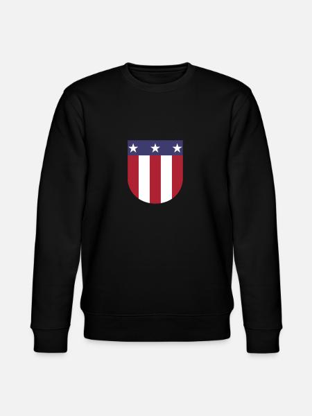 USA Wappen - Stanley/Stella Unisex Bio-Sweatshirt CHANGER - Schwarz