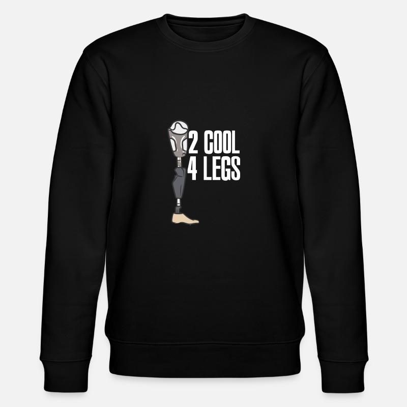 2 cool 4 legs - Stanley/Stella Unisex Bio-Sweatshirt CHANGER  - Schwarz