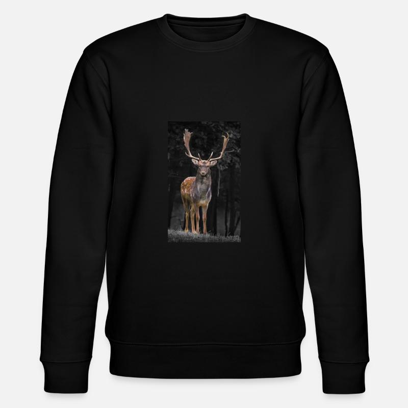 cerf - Sweat bio CHANGER Stanley/Stella Unisexe - noir