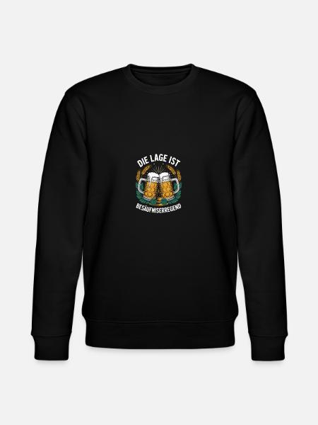 Funny Beer Design - Stanley/Stella CHANGER Unisex Organic Sweatshirt - black