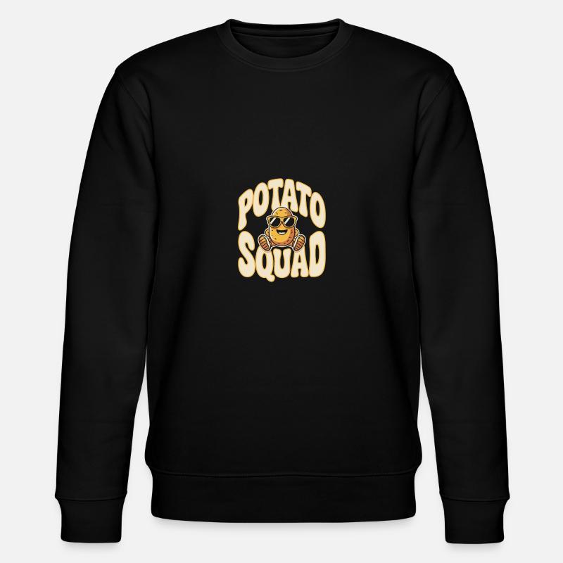 Potato squad - Stanley/Stella Unisex Bio-Sweatshirt CHANGER  - Schwarz