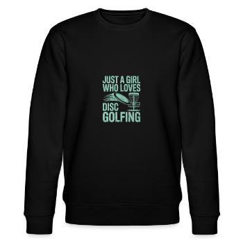 Juste une fille qui aime le Disc Golf - Sweat bio CHANGER Stanley/Stella Unisexe - noir - Devant - Nik (191cm) & Marisol (170cm)