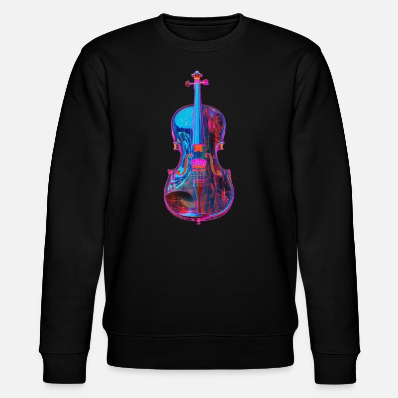 Violine - Stanley/Stella Unisex Bio-Sweatshirt CHANGER  - Schwarz