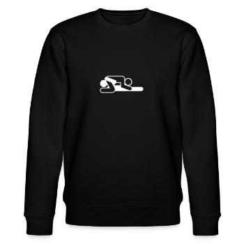 A Couple In 69 Position - Stanley/Stella CHANGER Unisex Organic Sweatshirt - black - Front - Nik (191cm) & Marisol (170cm)