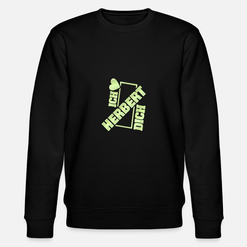 Liebe Herbert - Stanley/Stella Unisex Bio-Sweatshirt CHANGER  - Schwarz