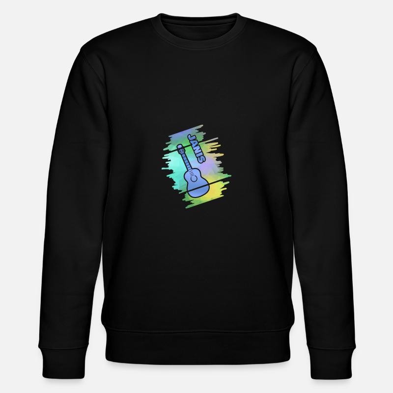 Guitar Janis - Stanley/Stella Unisex Bio-Sweatshirt CHANGER  - Schwarz