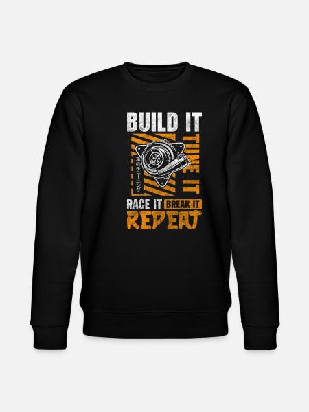 Tuning mechanic classic - Stanley/Stella CHANGER Unisex Organic Sweatshirt - black