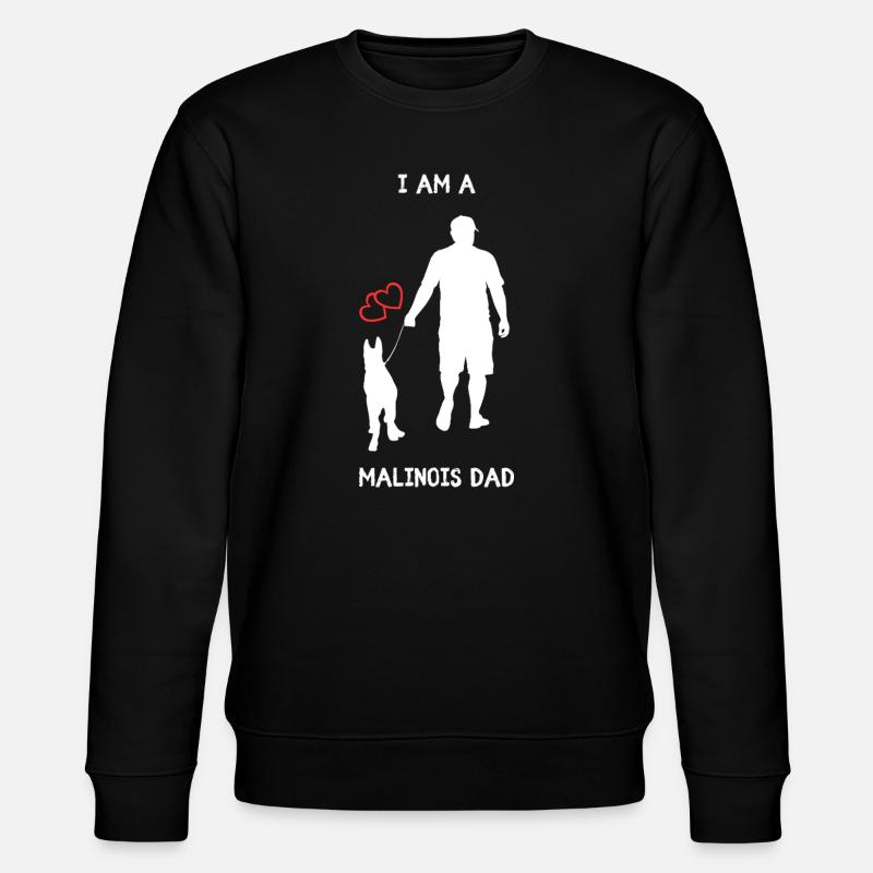 Malinois Dad  - Stanley/Stella Unisex Bio-Sweatshirt CHANGER  - Schwarz